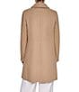 Halston Petite Size Wool Blend Point Collar Long Sleeves Single Breasted Walker Coat - Image 6