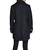 Halston Wool Blend Botch Double Breasted Peacoat - Image 2