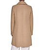 Halston Wool Blend Point Collar Long Sleeve Single Breasted Walker - Image 6