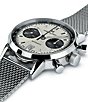 Color:Silver - Image 2 - American Classic Intra-Matic Automatic Chronograph Bracelet Watch