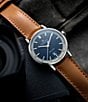 Color:Brown - Image 4 - American Classic Intra-Matic Brown Leather Automatic Watch
