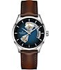Hamilton Jazzmaster Open Heart Auto Caliber Automatic Brown Leather Strap Watch - Image 1