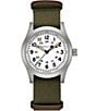 Color:Green - Image 1 - Men's Khaki Field Mechanical Green NATO Strap Watch