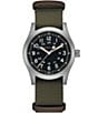 Color:Green - Image 1 - Men's Khaki Field Mechanical NATO Strap Automatic Bracelet Watch