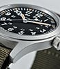 Color:Green - Image 4 - Men's Khaki Field Mechanical NATO Strap Automatic Bracelet Watch
