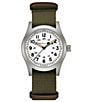 Hamilton Men's Khaki Field Mechanical NATO Strap Automatic Bracelet Watch, Color:Green/White - Image 1