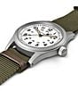 Color:Green - Image 3 - Khaki Field Mechanical NATO Strap Watch