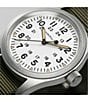 Color:Green - Image 4 - Khaki Field Mechanical NATO Strap Watch