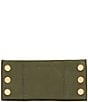 Hammitt 110 North Pebble Leather Gold Studded Checkbook Wallet, Color:Olive/Brushed Gold - Image 1