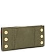 Hammitt 110 North Pebble Leather Gold Studded Checkbook Wallet, Color:Olive/Brushed Gold - Image 3