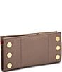 Hammitt 110 North Pebble Leather Gold Studded Checkbook Wallet, Color:Sculpted Taupe/Brushed Gold - Image 2