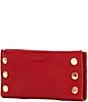 Hammitt 110 North Pebble Leather Gold Studded Checkbook Wallet, Color:Chili Red - Image 1