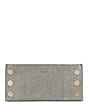 Color:Pewter/Brushed Gold - Image 1 - 110 North Suede Brushed Leather Slim Wallet