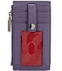 Hammitt 210 West Card Holder Mountain Fig Wallet, Color:Mountain Fig/Brushed Silver - Image 2