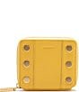 Color:Sacha Yellow/Brushed Gold - Image 1 - 5 North Gold Studded Leather Wallet