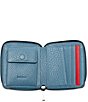 Hammitt 5 North Gunmetal Leather Compact Wallet, Color:Curated Blue/Gunmetal - Image 3