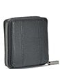 Color:Black/Gunmetal - Image 2 - 5 North Gunmetal Leather Compact Wallet