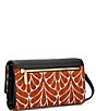 Color:Texas Tapestry/Brushed Gold - Image 2 - AJ Texas Tapestry Leather Crossbody Clutch Bag