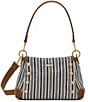 Hammitt Bryant Medium Cabana Blue Jute Studded Shoulder Bag - Image 1