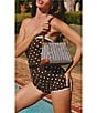 Hammitt Bryant Medium Cabana Blue Jute Studded Shoulder Bag - Image 4