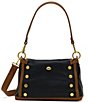Hammitt Bryant Medium East End Gold Pebbled Piping Studded Shoulder Bag - Image 1