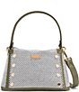 Hammitt Bryant Medium Meadow Contrast Trim Shoulder Bag, Color:Meadow Weave/Gold - Image 1