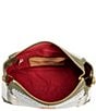 Hammitt Bryant Medium Meadow Contrast Trim Shoulder Bag, Color:Meadow Weave/Gold - Image 3