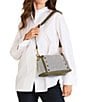 Hammitt Bryant Medium Meadow Contrast Trim Shoulder Bag, Color:Meadow Weave/Gold - Image 4