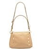 Color:Toast Tan/Brushed Gold - Image 4 - Bryant Medium Pebbled Leather Crossbody Bag