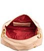 Color:Champagne Pink/Brushed Gold Hammered - Image 3 - Bryant Medium Pebbled Leather Shoulder Crossbody Bag