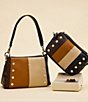 Hammitt Bryant Medium Strata Colorblock Shoulder Bag, Color:Strata/Silver - Image 5