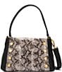 Hammitt Bryant Medium Studded Leather Shoulder Bag, Color:Contrast Snake/Brushed Gold - Image 1