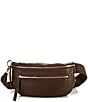 Hammitt Charles Large Brushed Silver Belt Bag, Color:Espresso Pebble/Silver - Image 1
