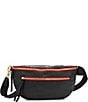 Hammitt Charles Large Gold Hardware Red Zipper Belt Bag, Color:Black/Brushed Gold Red Zipper - Image 1