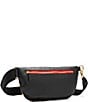 Hammitt Charles Large Gold Hardware Red Zipper Belt Bag, Color:Black/Brushed Gold Red Zipper - Image 2