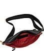 Hammitt Charles Large Gold Hardware Red Zipper Belt Bag, Color:Black/Brushed Gold Red Zipper - Image 3