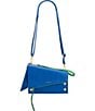 Color:Avenue Blue/Brushed Gold - Image 4 - Colorblock Curtis Clutch Crossbody Bag