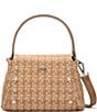 Hammitt Contrast Woven Bryant Medium Studded Leather Shoulder Satchel Bag, Color:Carpenters Weave/Brushed Silver - Image 1