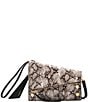 Hammitt Curtis Clutch Contrast Snake Print Crossbody Bag, Color:Contrast Snake/Brushed Gold - Image 1