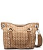 Hammitt Daniel Leather Medium Satchel Crossbody Bag, Color:Carpenters Weave/Brushed Silver - Image 1