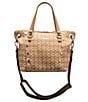 Hammitt Daniel Leather Medium Satchel Crossbody Bag, Color:Carpenters Weave/Brushed Silver - Image 4