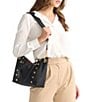 Hammitt Daniel Medium Leather Gold Studded Satchel Bag - Image 4