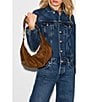 Hammitt Erica Medium Cinnamon Suede Hobo Crossbody Bag - Image 6