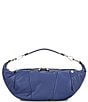 Hammitt Erica Medium Leather Croissant Silver Shoulder Bag - Image 1