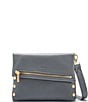 Hammitt Fold-Over VIP Leather Medium Gold Hardware Crossbody Bag, Color:Sonnet Grey/Brushed Gold - Image 1