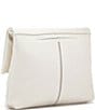 Color:Calla Lily White/Brushed Gold - Image 2 - Fold-Over VIP White Leather Medium Crossbody Bag