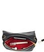 Hammitt VIP Medium Fold Over Leather Gold Hardware Crossbody Bag, Color:Black/Brushed Gold/Red Zip - Image 3