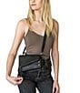 Color:Black/Gunmetal - Image 5 - Gunmetal Hardware Curtis Clutch Crossbody Bag