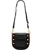 Hammitt Kayce Medium Pebble Leather Gold Hardware Magnetic Saddle Crossbody Bag, Color:North End/Brushed Gold - Image 4