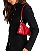 Hammitt Kyle Small Leather Gold Hardware Convertible Wristlet Shoulder Bag, Color:Chili Red/Gold - Image 4